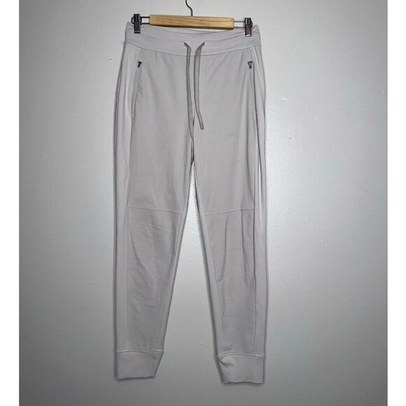 Athleta Hybrid Trek Jogger Pants Size 4 Gray Lightweight Drawstring Waist - Picture 2 of 7